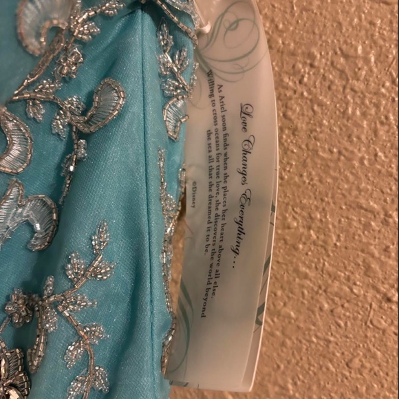 Alfred Angelo Bridal Disney Ariel Wedding Dress Style 249 Turquoise Size 10 NWT - Picture 8 of 16